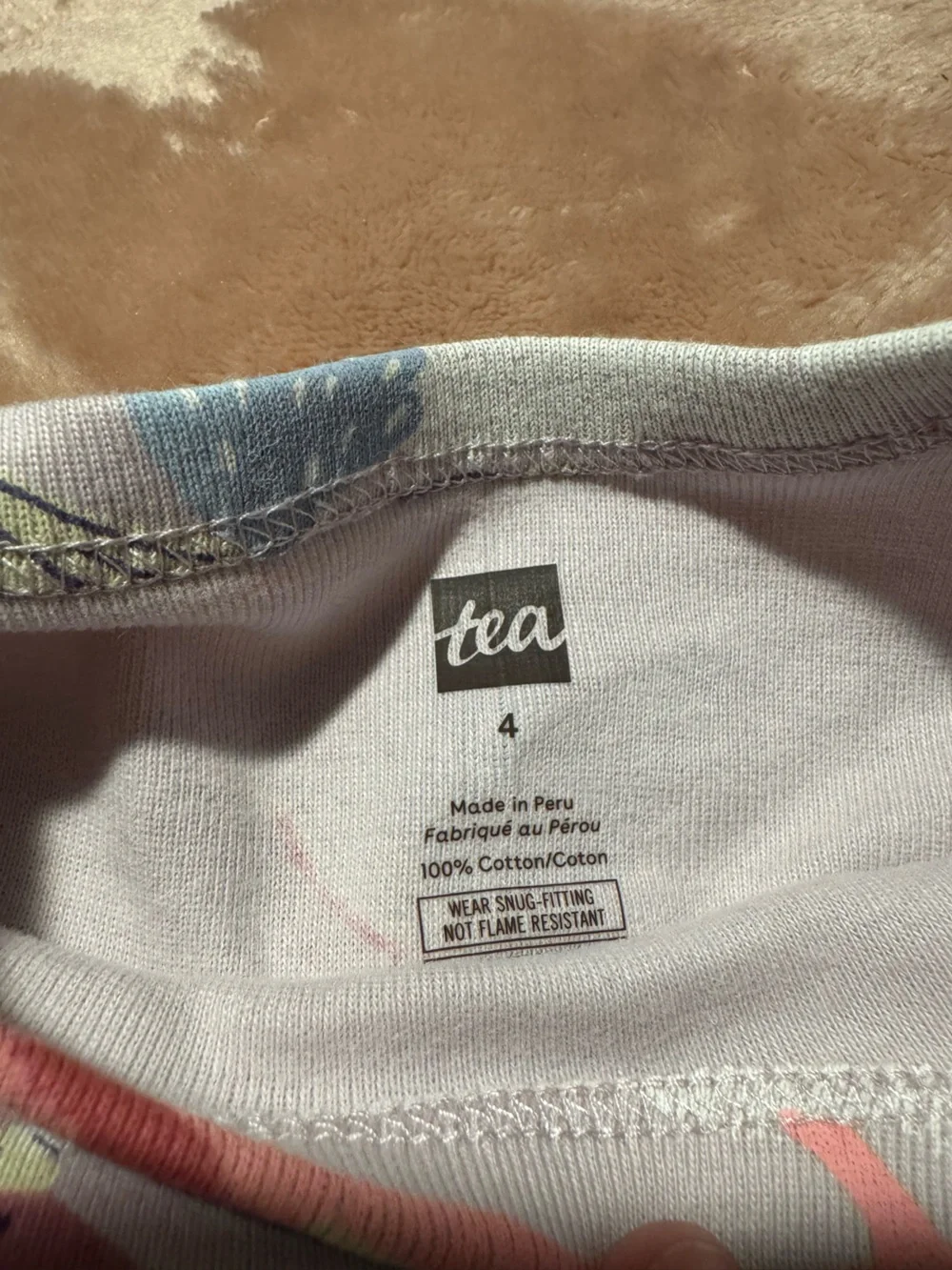 NWT Tea Collection Girls Pajama Sets Bundle, Unicorn and Butterfly, Size 4